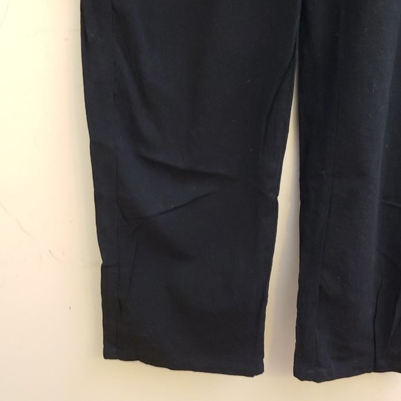 Women's Unbranded Black Lightweight Polyester Pants, Straight Leg, Size XL - Picture 6 of 8